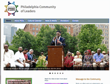 Tablet Screenshot of philadelphiacommunityofleaders.org